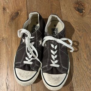 Size US 8 converse shoes dark grey